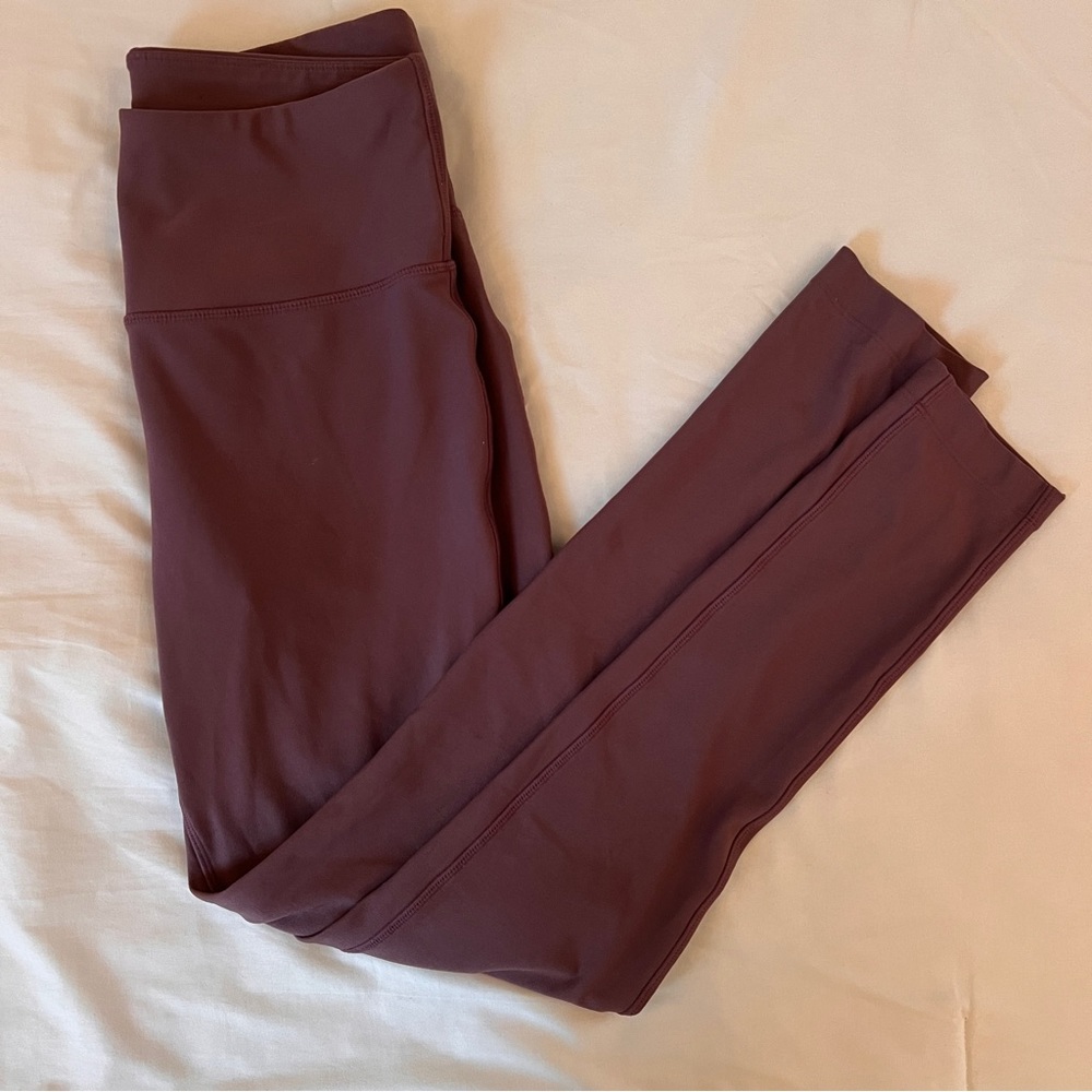 Burgundy leggings